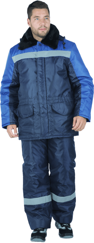 Костюм РЕГИОН зимний, т/синий-василек – 1