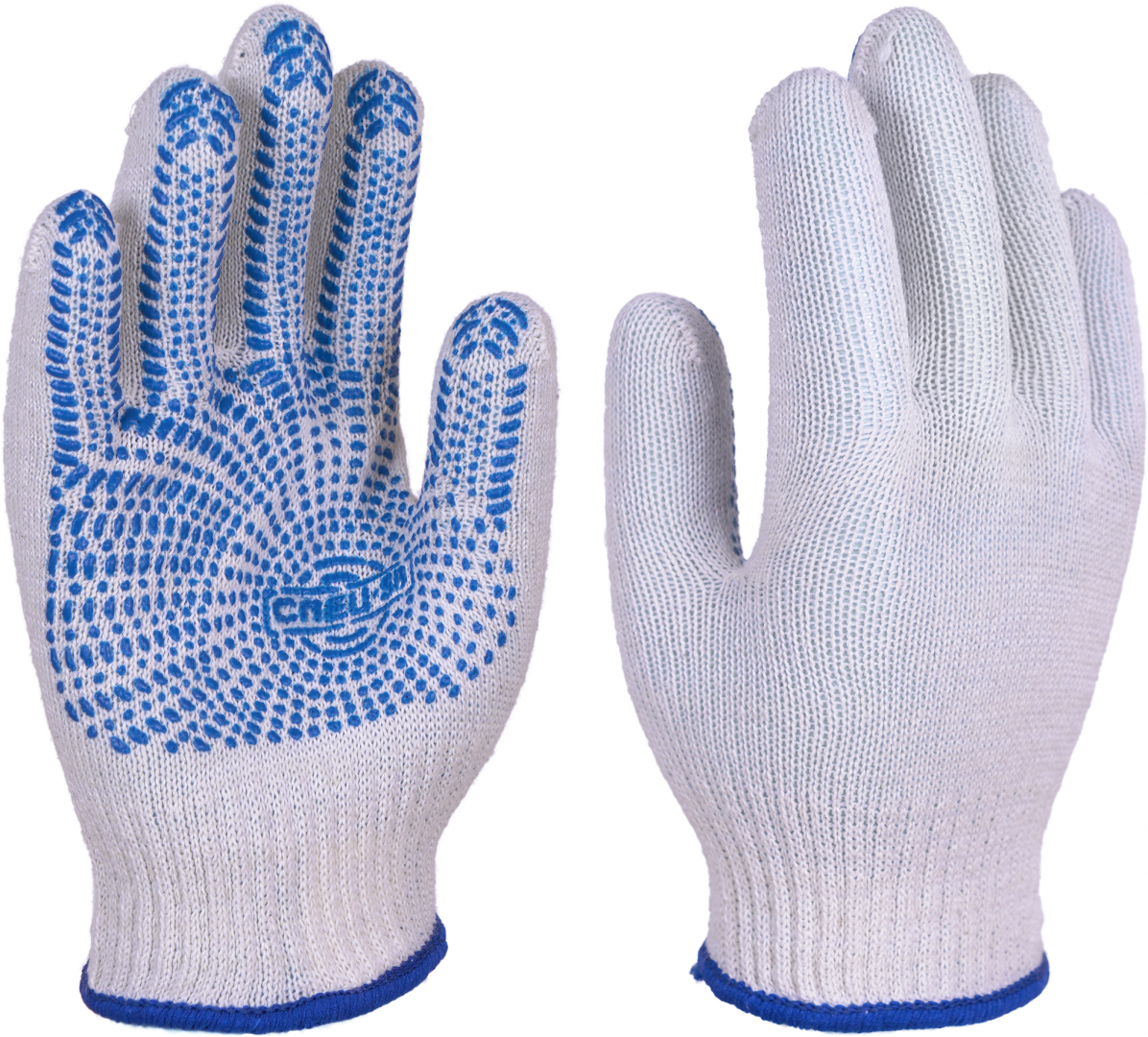 Перчатки трикотажные с ПВХ СПЕЦ-SB® СЕТЬ, (Пер 063) – 1