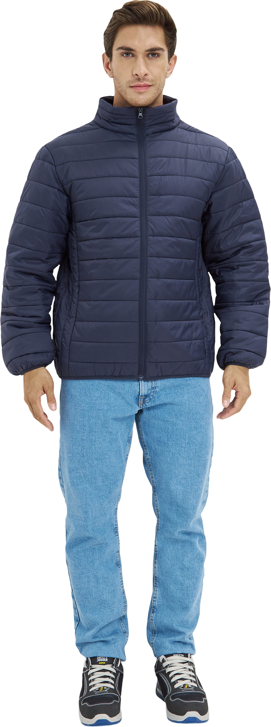 Куртка ДЕМИ стеганая, т/синий – 1