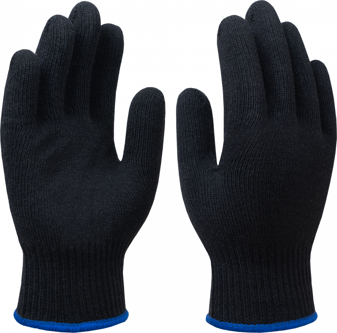 Перчатки трикотажные СПЕЦ-SB®-10, черные, (Пер 004) – 1