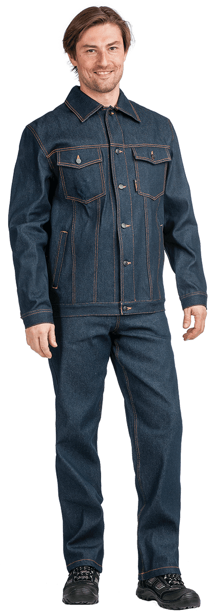 Костюм КОВБОЙ летний, джинсовый (Куртка+брюки) – 1