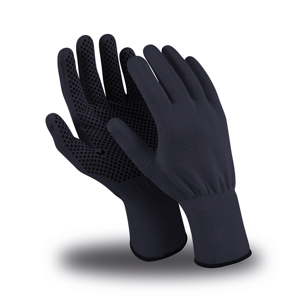 Перчатки АРАМАКС БЛЭК (MG-315), Kevlar®, SlipGrip®, оверлок, цвет черный – 1