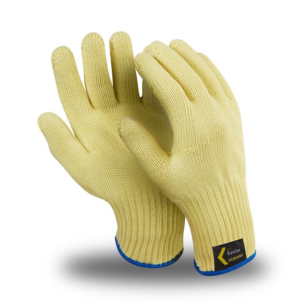 Перчатки АРАМАКС (TG-601), Kevlar®, без покрытия, до 250 °С, оверлок, цвет желтый – 1