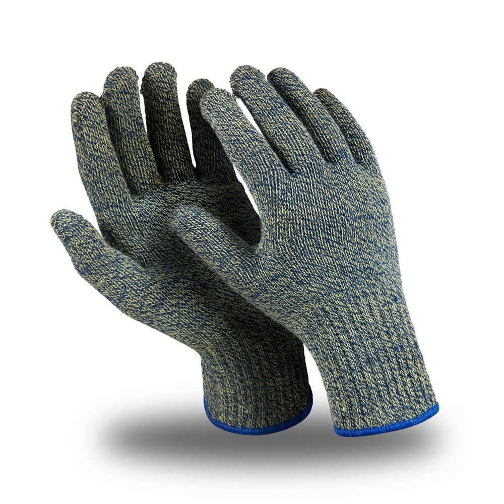 Перчатки АРАМАКС АРМОР (MG-303), Kevlar® (армированный), без покрытия, оверлок, цвет зеленый – 1
