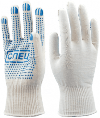 Перчатки х/б с ПВХ СПЕЦ 13-й КЛАСС,48 гр – 1