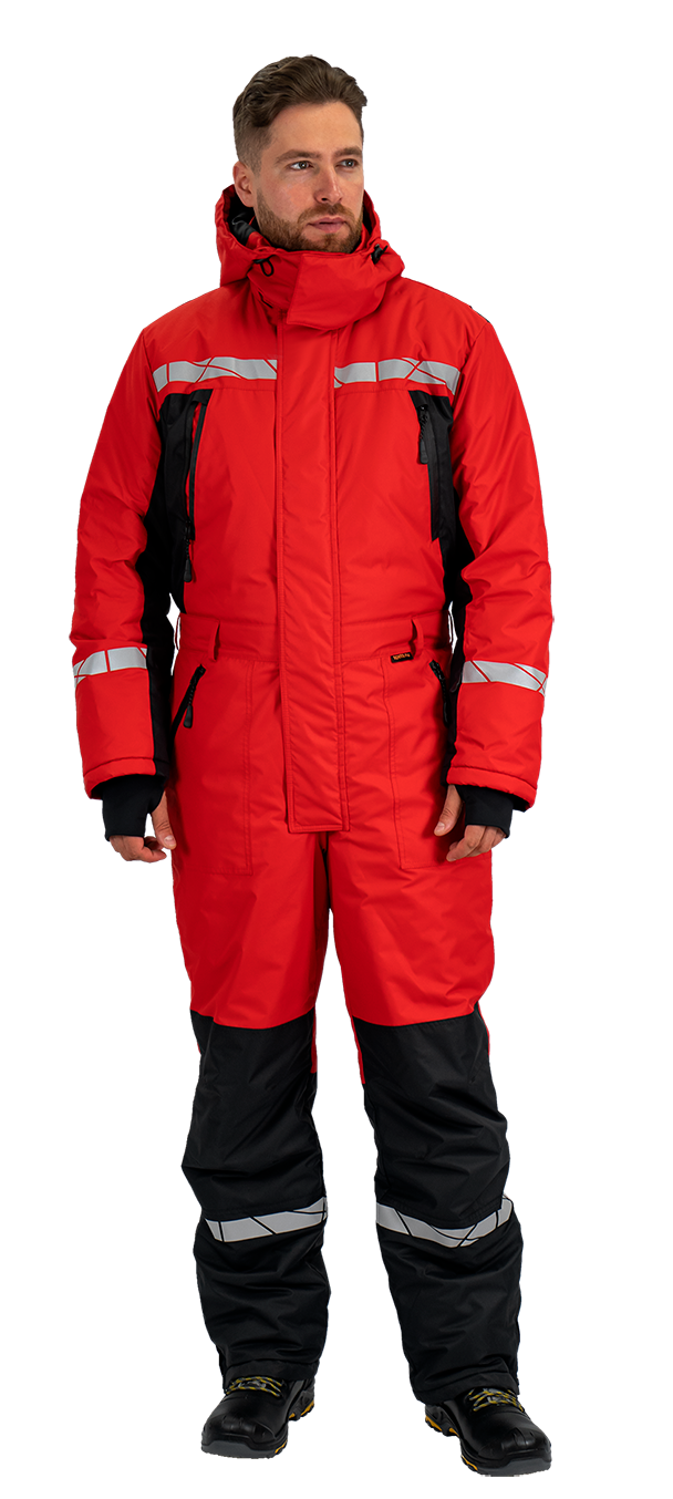 Комбинезон ПИЛОТ зимний, красный-черный – 1