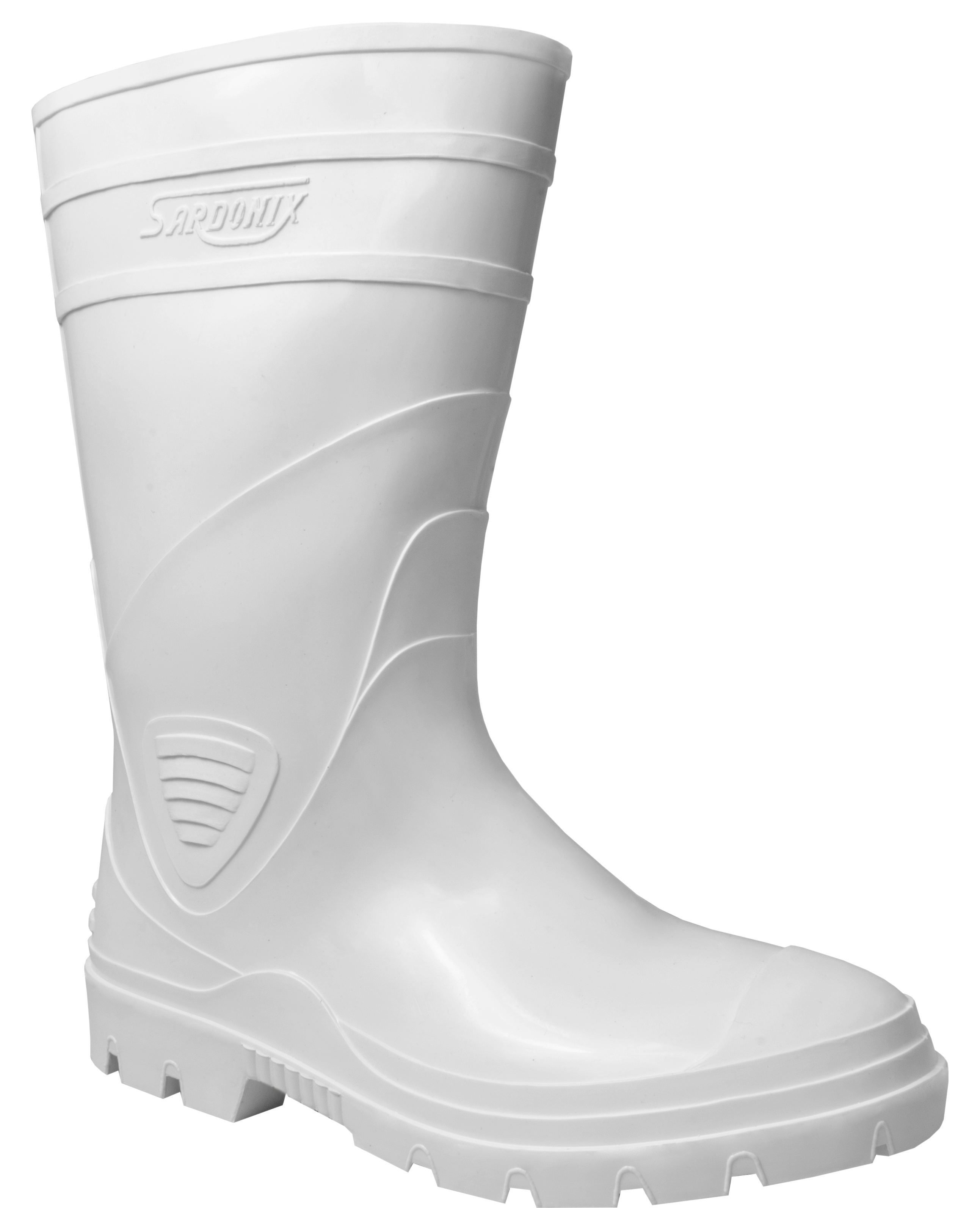 Сапоги ПВХ мужские белые, (h-34) – 1