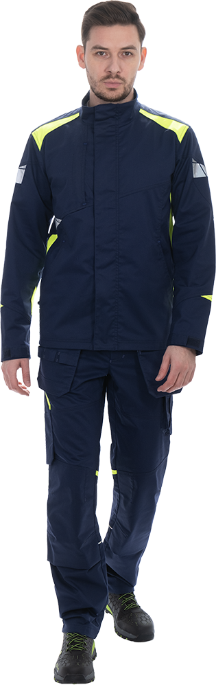 Куртка ACTIVE FLEX / АКТИВ ФЛЕКС, летняя, т.синий-флуоресцентный желтый – 1