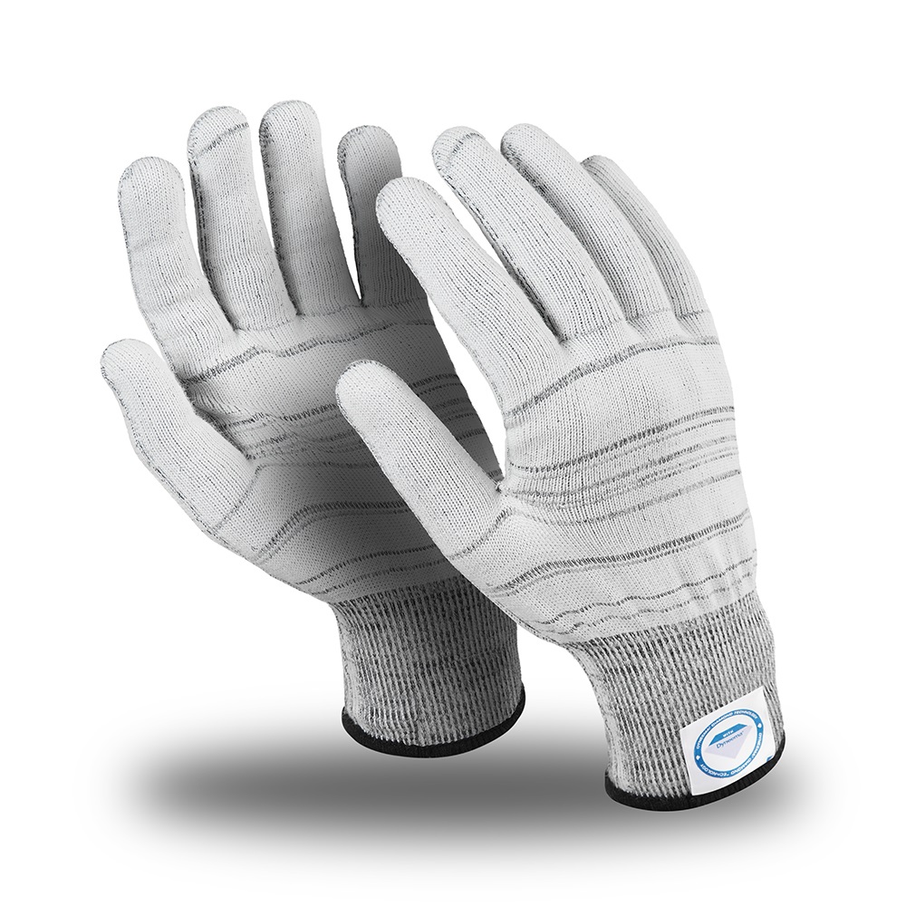 Перчатки ДАЙМОНД (MG-401), Dyneema® Diamond/нейлон, без покрытия, оверлок, цвет белый – 1
