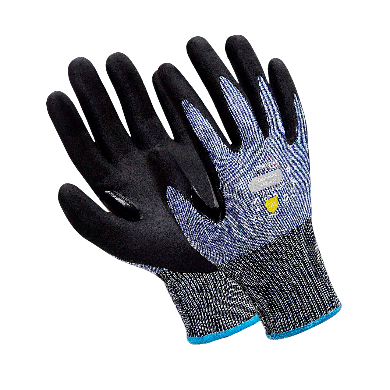 Перчатки ДАЙМОНД (MG-421), Armorcut Technology, нитрил частичный, оверлок – 1