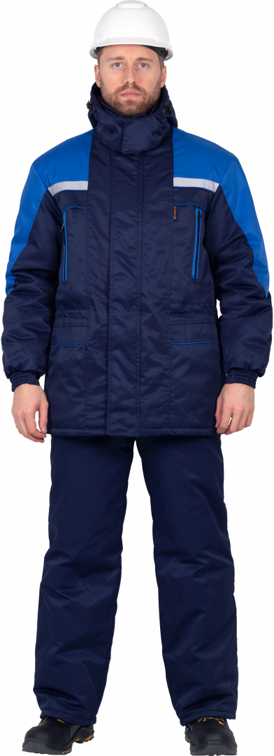 Костюм СПЕЦ зимний, т/синий-василек – 1