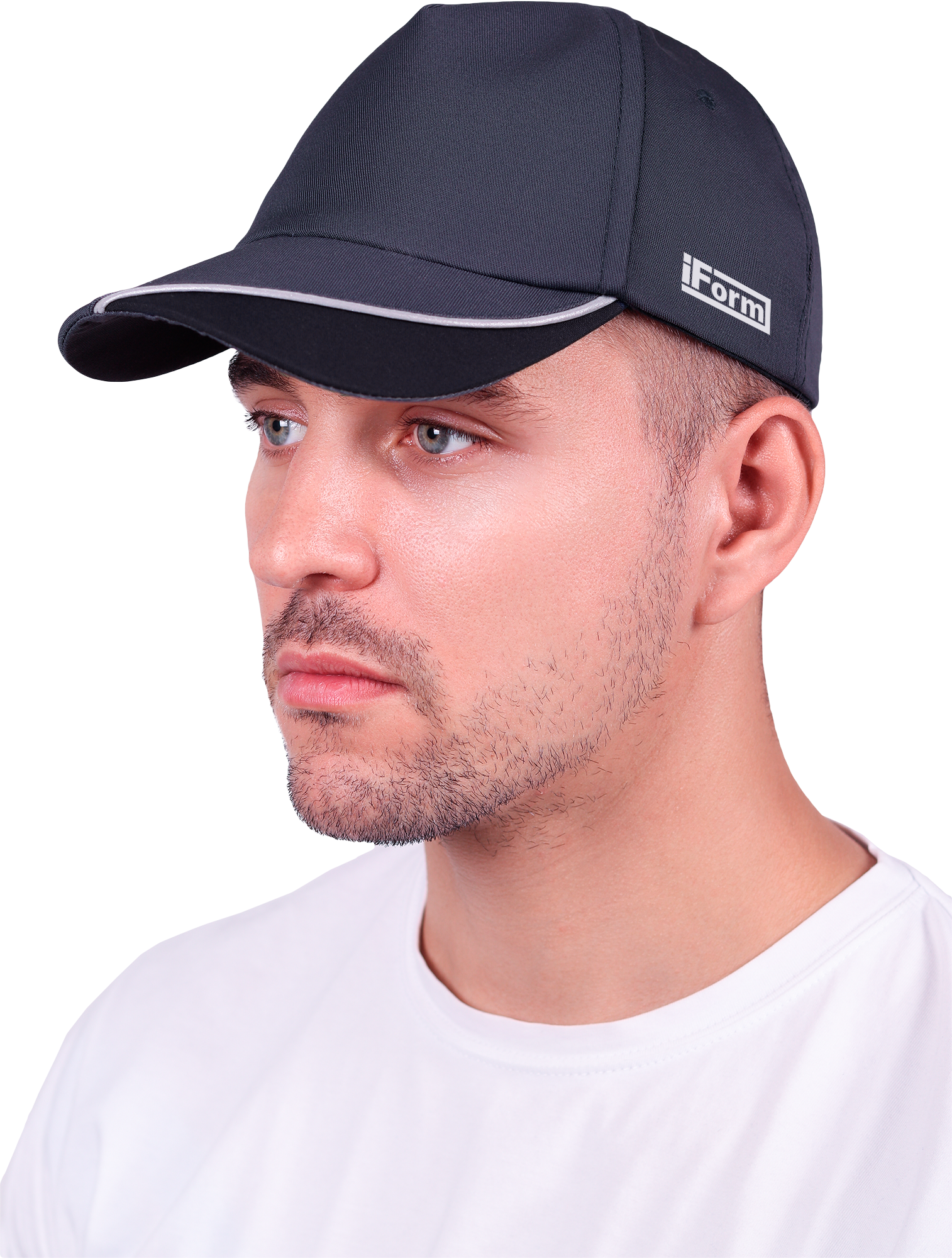 Бейсболка IFORM, т.серый-черный – 1