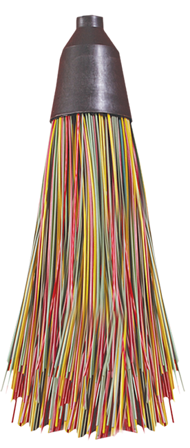 Метла полипропиленовая круглая с черенком – 1