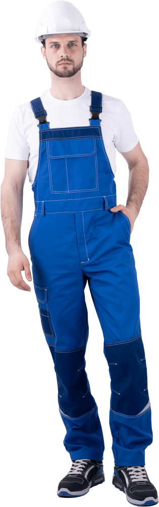 Полукомбинезон ТУРБО SAFETY летний, василек-синий – 1