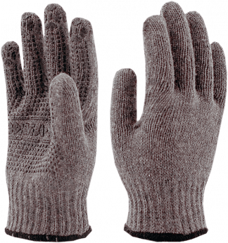 Перчатки полушерстяные ЗИМА®ПВХ, (Пер 018) – 1