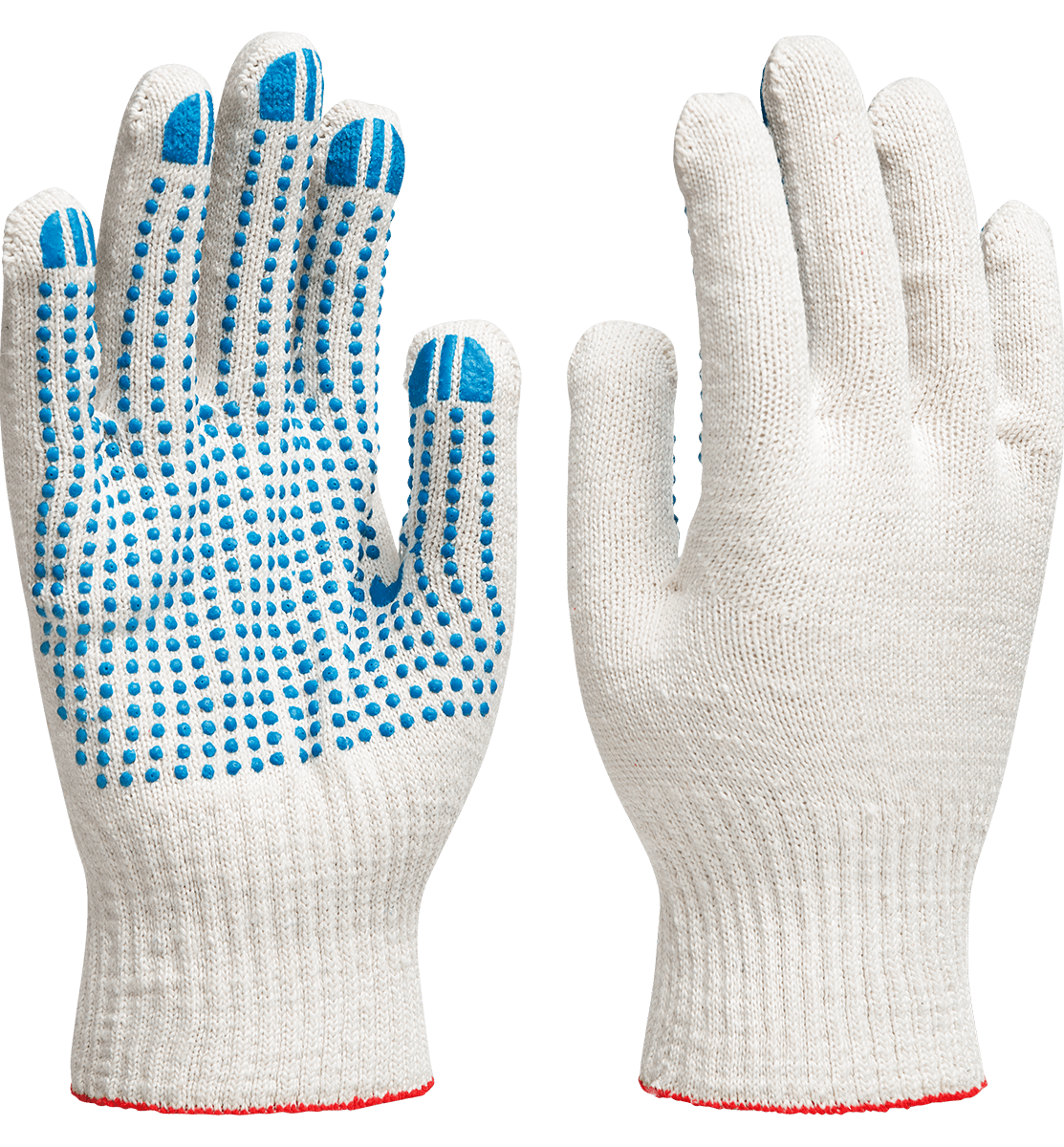 Перчатки х/б с ПВХ 10 КЛАСС,48 гр – 1