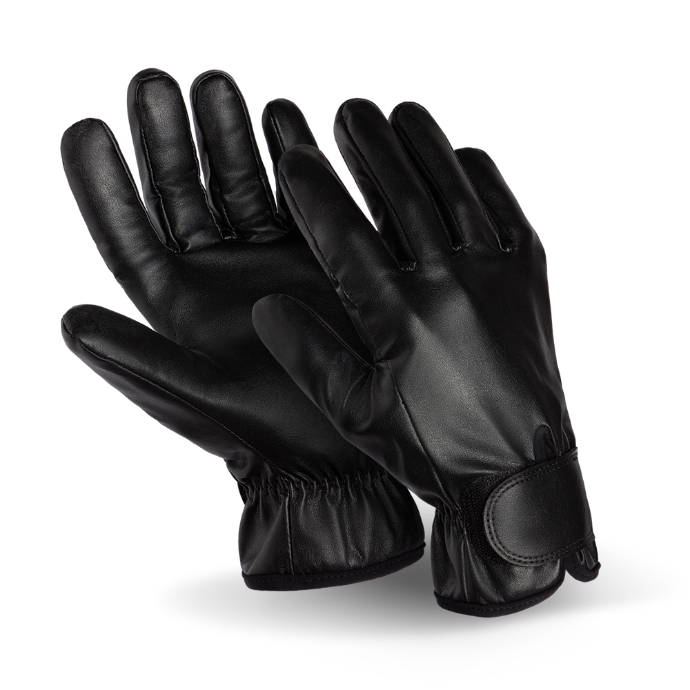 Перчатки ВИБРОФЛЕКС (VG-561), трикотаж, полиуретан сплошной, VibraGel®, Velcro®, цвет черный – 1