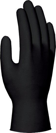 Перчатки нитриловые, без пудры черные – 1
