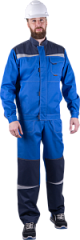 Костюм КМ-10 ЛЮКС летний, василек-т.синий (Куртка+брюки)