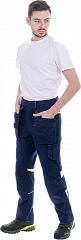 Брюки ACTIVE FLEX / АКТИВ ФЛЕКС, летние, т.синий-флуоресцентный желтый