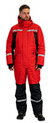 Комбинезон ПИЛОТ зимний, красный-черный