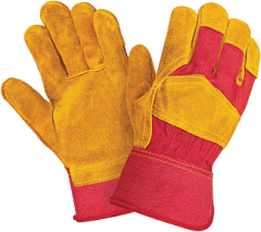 Перчатки СИБИРЬ, (0112-11-RU), спилок, х/б, жесткий манжет, подкладка