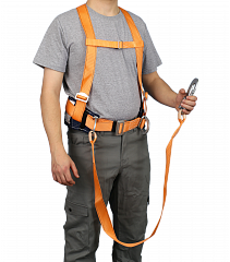 Привязь УПР-02 А, наплечные лямки, строп лента