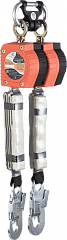 СИЗ втягивающего типа НВ-02 (vnt НВ02 duo 0052) (двухплечевое) с карабином "Стальной Монтажный малый