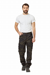 Брюки 'Аксель' Кмф хаки/черный