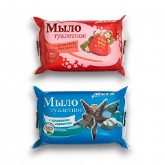 Мыло туалетное 100 г. в цветной упак.