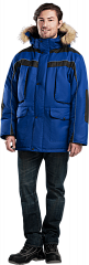 Куртка ДИКСОН зимняя, василек-черный