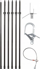 Комплект ИНСТАЛ-3 (vpro 0273) штанга + шип + карабин инсталляционный + C10E